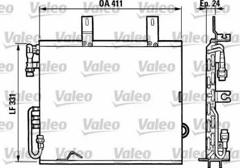 Valeo 816873 - Конденсатор, кондиціонер autocars.com.ua