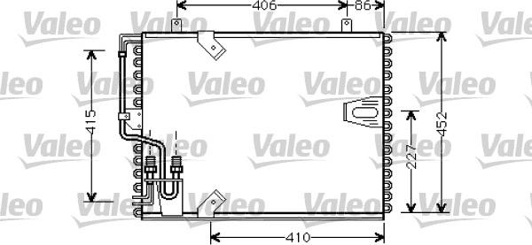 Valeo 816874 - Конденсатор, кондиціонер autocars.com.ua