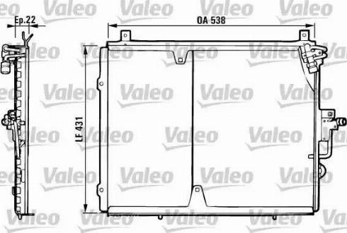 Valeo 816877 - Конденсатор, кондиціонер autocars.com.ua