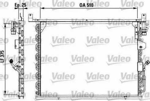 Valeo 816878 - Конденсатор, кондиціонер autocars.com.ua