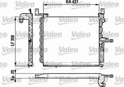 Valeo 816879 - Конденсатор, кондиціонер autocars.com.ua