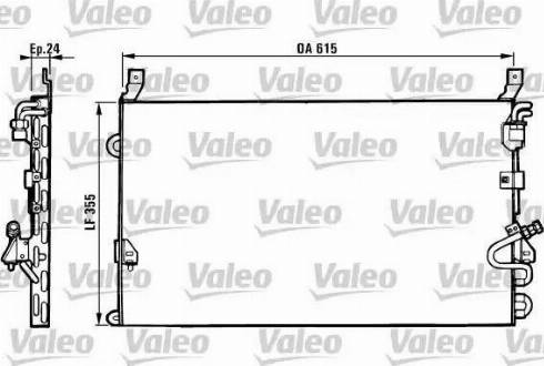 Valeo 816880 - Конденсатор, кондиціонер autocars.com.ua