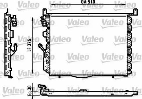 Valeo 816881 - Конденсатор кондиционера avtokuzovplus.com.ua