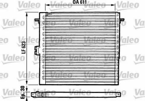 Valeo 816885 - Конденсатор, кондиціонер autocars.com.ua