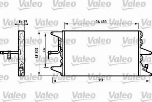 Valeo 816896 - Конденсатор, кондиціонер autocars.com.ua