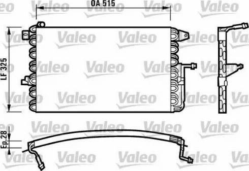 Valeo 816897 - Конденсатор кондиционера avtokuzovplus.com.ua