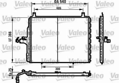 Valeo 816901 - Конденсатор, кондиціонер autocars.com.ua