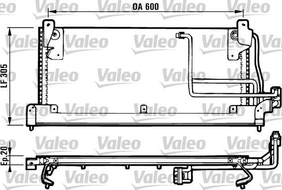 Valeo 816902 - Конденсатор, кондиціонер autocars.com.ua