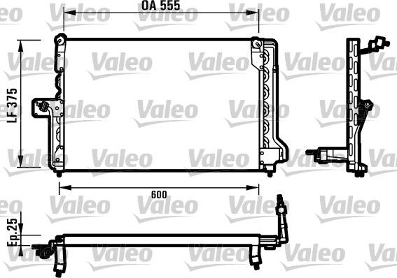 Valeo 816903 - Конденсатор кондиционера avtokuzovplus.com.ua