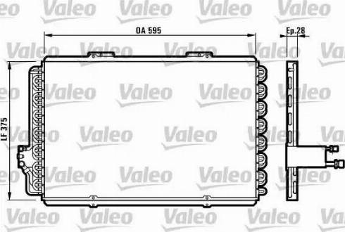 Valeo 816907 - Конденсатор, кондиціонер autocars.com.ua