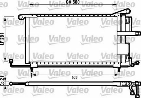 Valeo 816909 - Конденсатор, кондиціонер autocars.com.ua