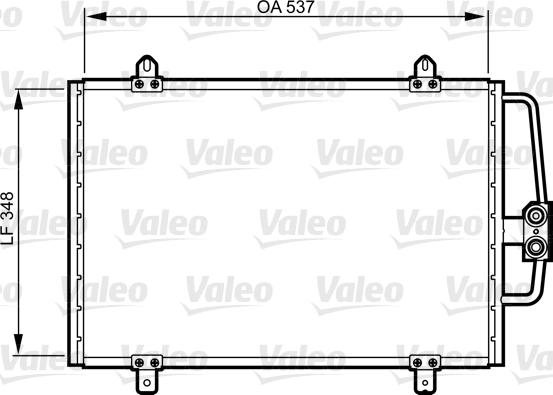 Valeo 816912 - Конденсатор, кондиціонер autocars.com.ua