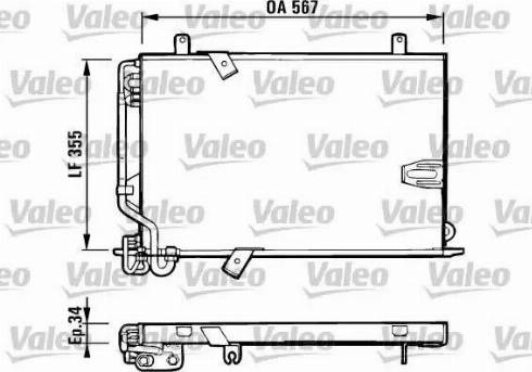 Valeo 816940 - Конденсатор, кондиціонер autocars.com.ua