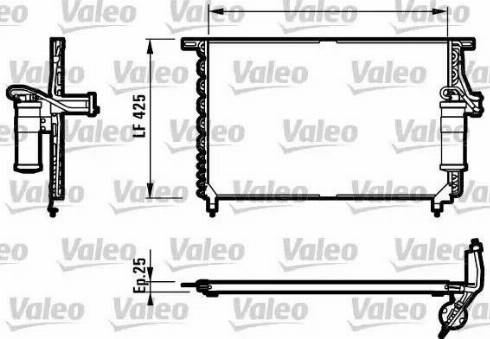 Valeo 816946 - Конденсатор, кондиціонер autocars.com.ua