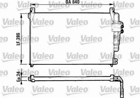 Valeo 816951 - Конденсатор, кондиціонер autocars.com.ua