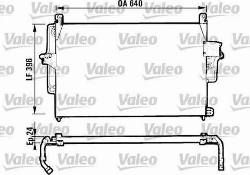 Valeo 816952 - Конденсатор, кондиціонер autocars.com.ua