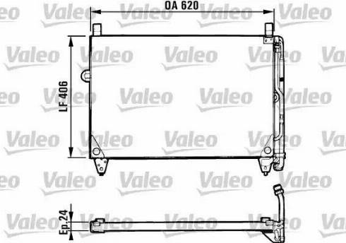 Valeo 816953 - Конденсатор, кондиціонер autocars.com.ua