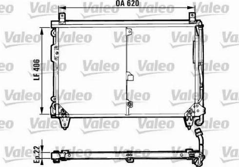 Valeo 816955 - Конденсатор, кондиціонер autocars.com.ua