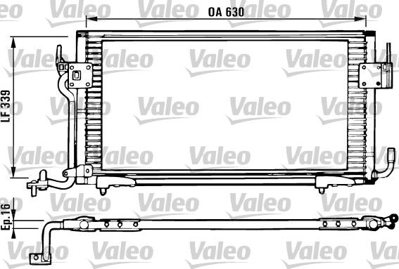 Valeo 816984 - Конденсатор, кондиціонер autocars.com.ua