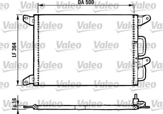 Valeo 816985 - Конденсатор кондиционера avtokuzovplus.com.ua