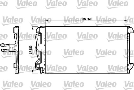 VALEO 816991 - Конденсатор, кондиціонер autocars.com.ua