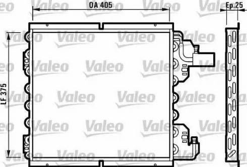 Valeo 816993 - Конденсатор, кондиціонер autocars.com.ua