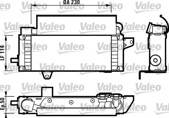 Valeo 817001 - Масляний радіатор, рухове масло autocars.com.ua