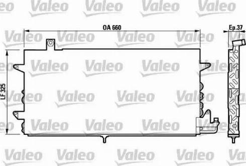 Valeo 817019 - Конденсатор, кондиціонер autocars.com.ua