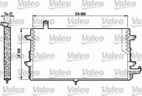 Valeo 817020 - Конденсатор, кондиціонер autocars.com.ua