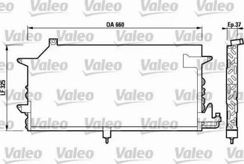 Valeo 817021 - Конденсатор, кондиціонер autocars.com.ua