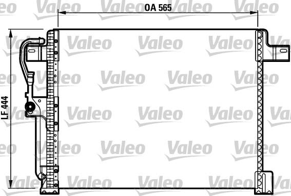 Valeo 817023 - Конденсатор, кондиціонер autocars.com.ua
