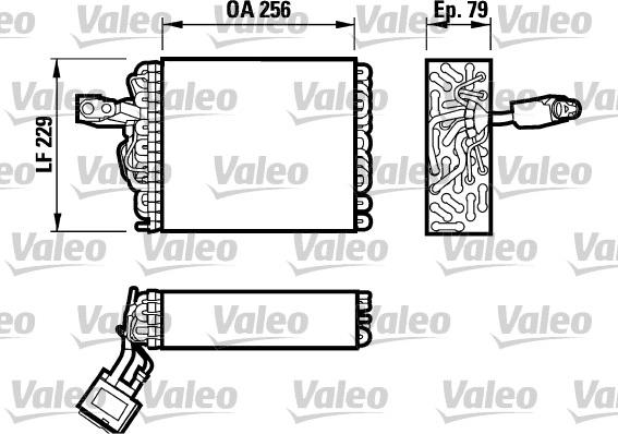 Valeo 817032 - Испаритель, кондиционер avtokuzovplus.com.ua