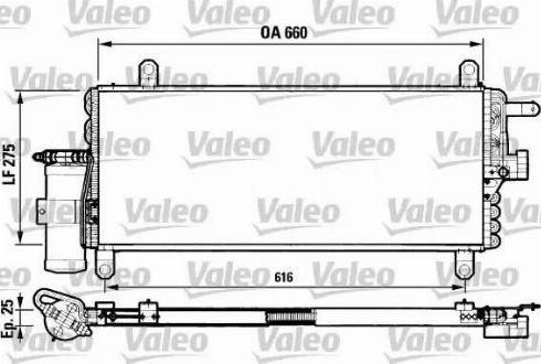 Valeo 817051 - Конденсатор, кондиціонер autocars.com.ua