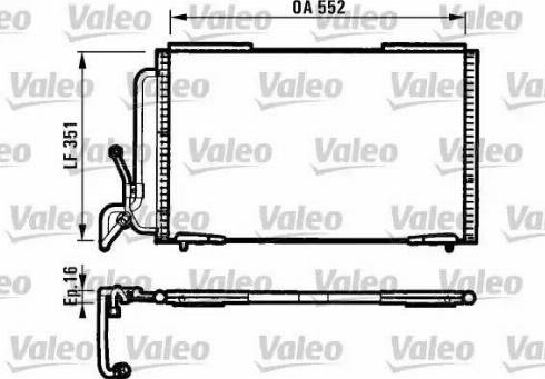 Valeo 817060 - Конденсатор, кондиціонер autocars.com.ua