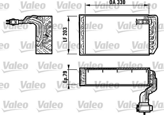 Valeo 817079 - Випарник, кондиціонер autocars.com.ua