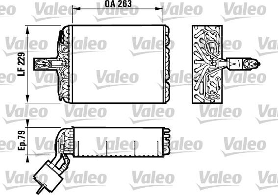 Valeo 817083 - Випарник, кондиціонер autocars.com.ua