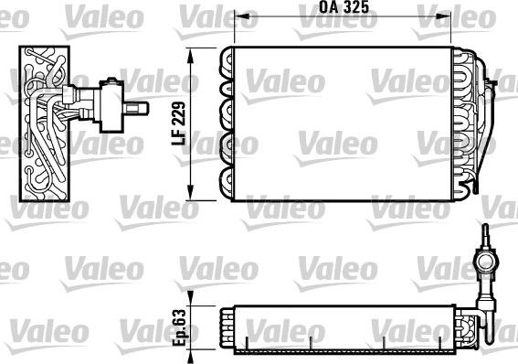 Valeo 817086 - Випарник, кондиціонер autocars.com.ua