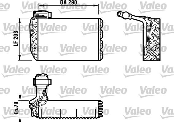 VALEO 817091 - Випарник, кондиціонер autocars.com.ua