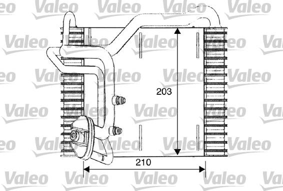 Valeo 817096 - Випарник, кондиціонер autocars.com.ua