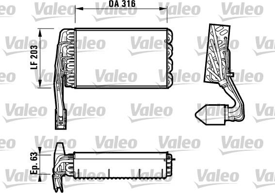 VALEO 817107 - Випарник, кондиціонер autocars.com.ua