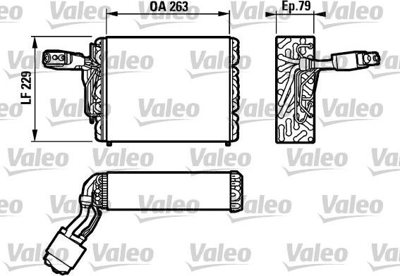 Valeo 817110 - Випарник, кондиціонер autocars.com.ua