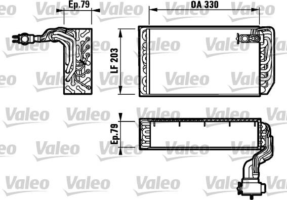 Valeo 817157 - Випарник, кондиціонер autocars.com.ua