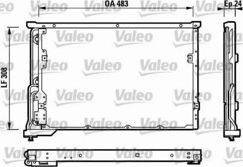 Valeo 817198 - Конденсатор, кондиціонер autocars.com.ua