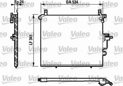 Valeo 817234 - Конденсатор, кондиціонер autocars.com.ua