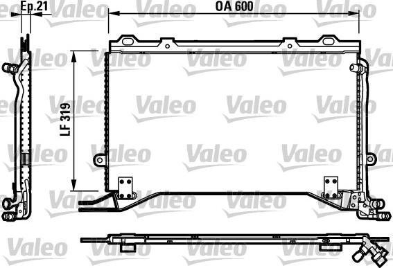 Valeo 817235 - Конденсатор, кондиціонер autocars.com.ua