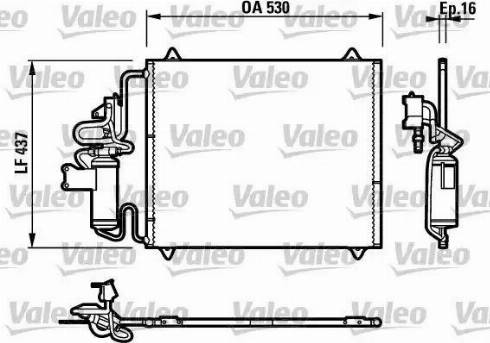 Valeo 817269 - Конденсатор, кондиціонер autocars.com.ua