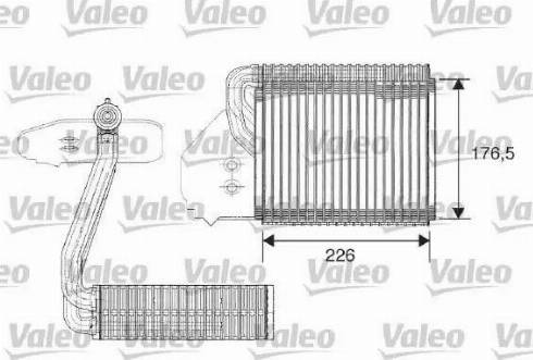 Valeo 817329 - Випарник, кондиціонер autocars.com.ua