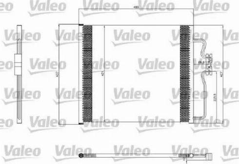 Valeo 817406 - Конденсатор, кондиціонер autocars.com.ua