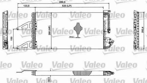 Valeo 817412 - Конденсатор, кондиціонер autocars.com.ua