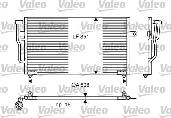 Valeo 817559 - Конденсатор кондиционера avtokuzovplus.com.ua